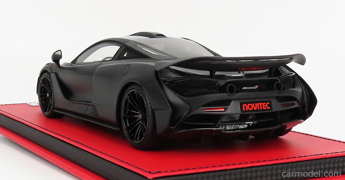 1/18 Peako McLaren 720S Novitec N-Largo Silver dealer version with carbon Base