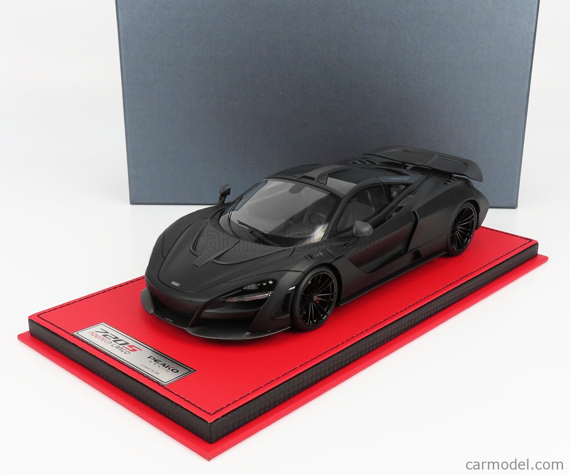 Modellino 1/18 Peako McLaren 720S Novitec N-Largo, Camaleonte Opaco Oro, Base In Carbonio, Edizione Limitata