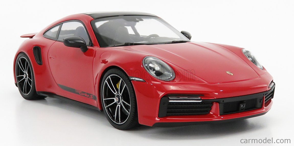 MINICHAMPS 155069070 Scale 1/18 | PORSCHE 911 992 TURBO S COUPE 2021 RED