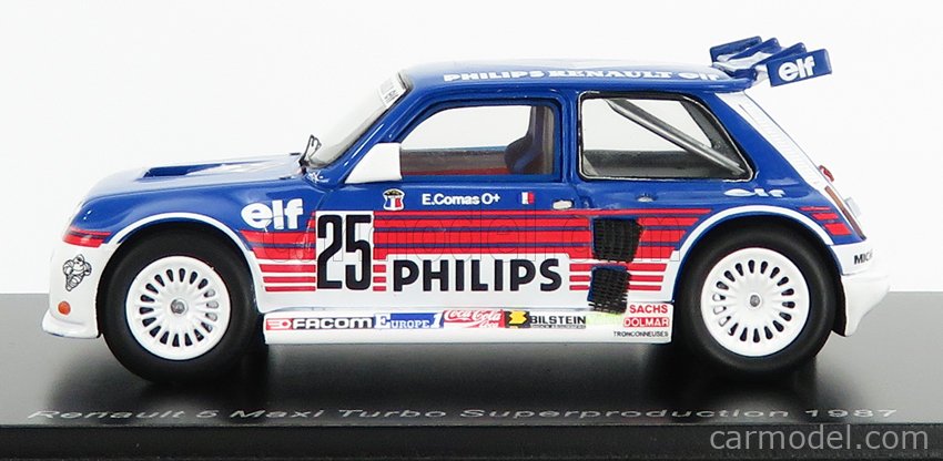 1/43 Spark Renault R5 Turbo No.14 Championnat De France Production 1985 Jean Louis Bousquet Car Model