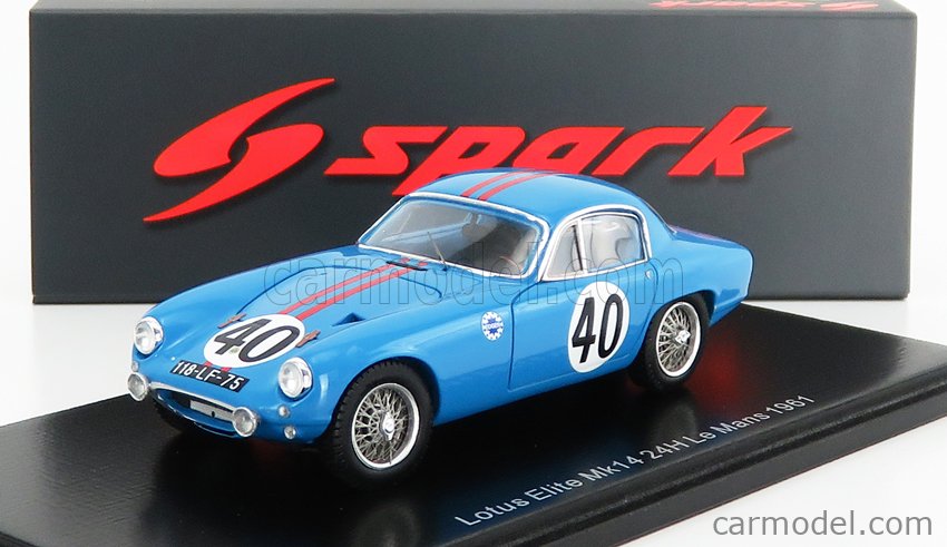 Spark S8207 1/43 LOTUS ELITE MK14 NO.40 24H LE MANS 1961 B. KOSSELEK P. MASSENEZ for sale online