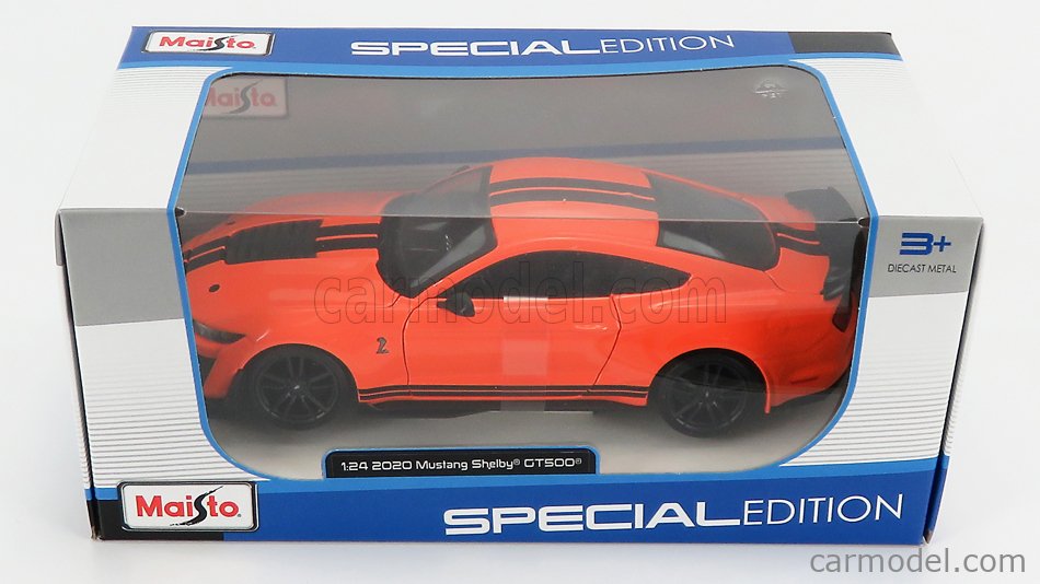 MAISTO 31532OR Scale 1/24 | FORD USA MUSTANG SHELBY GT500 COUPE 2020 ORANGE