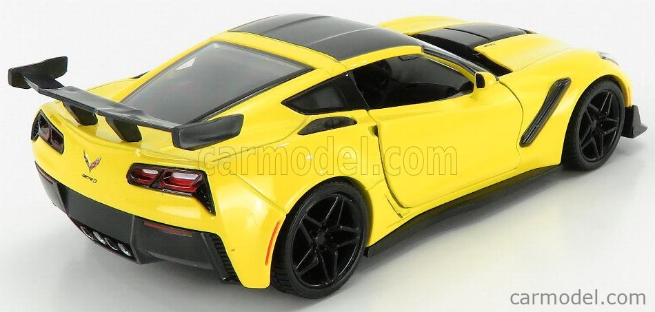 Motor Max 2019 Corvette ZR1 orangerot 1 24 m/o Wunschkennzeichen