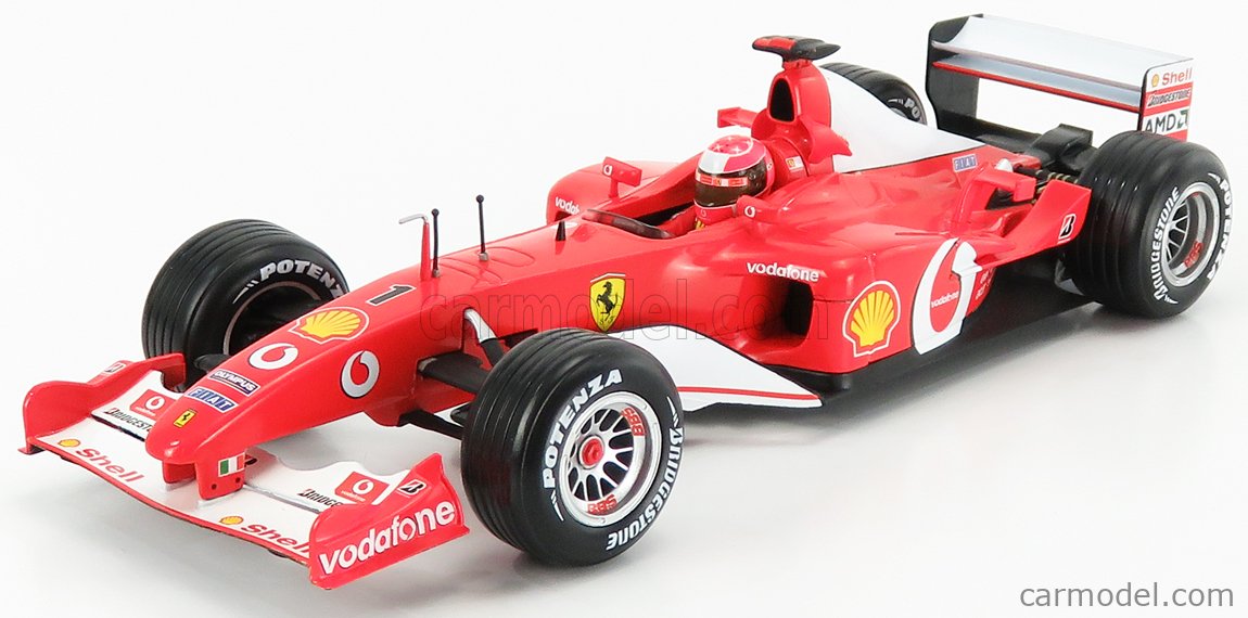 Ferrari F2002 Michael Schumacher F1 Formula 1 2002 1:18 Model W54646 HOT WHEELS 