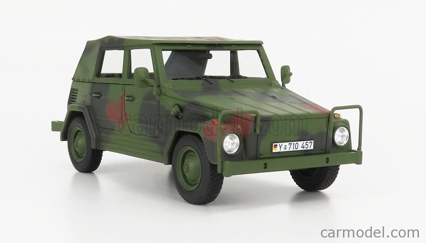 SCHUCO 450913900 Scale 1/35  VOLKSWAGEN 181 CABRIOLET CLOSED 1979 MILITARY CAMOUFLAGE