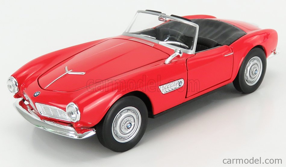 Welly BMW 507 Cabriolet Rosso 1956-1959 - Modello Auto In Scala 1/24 Con Porte Apribili
