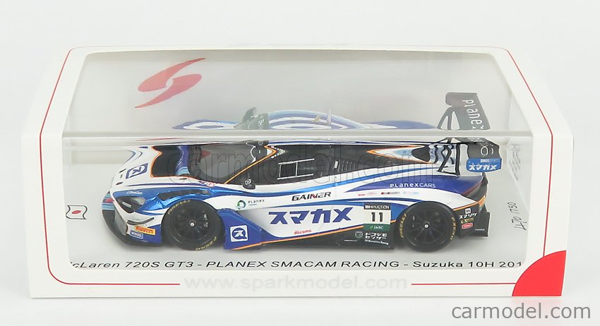 Spark SJ091 McLaren 720S GT3 'PLANEX smacam Racing' Suzuka 10H 2019-escala 1/43 