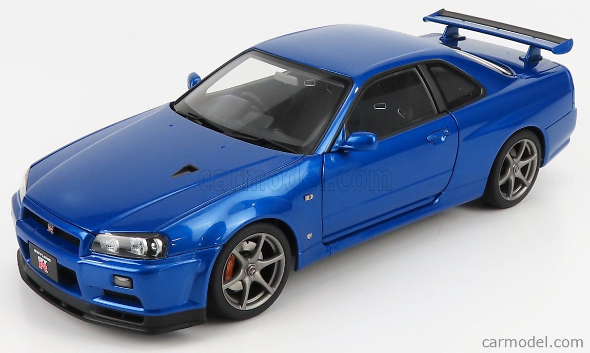 品質保証人気オートアート AUTOart 1/18 スカイラインGT-R R32 日産 SKYLINE ガンメタグレー　当時物　美品 乗用車