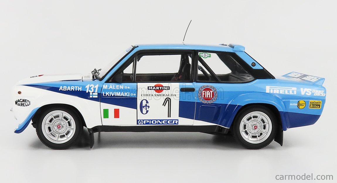 kyosho FIAT 131 abarth ミニカー 1/18 1:18 Kyosho Fiat 131 Abarth Yellow Wide Body Version with