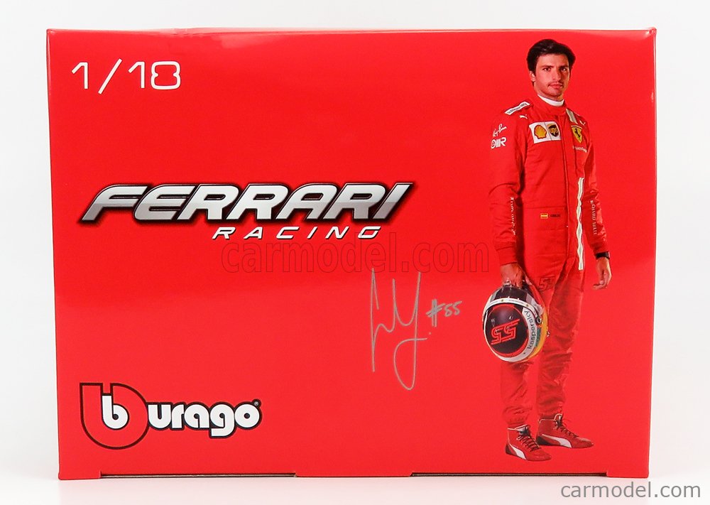 1:18 Burago Ferrari F1 Sf21 #16 Season 2021 Charles Leclerc Matt Red BU16809LE-Y