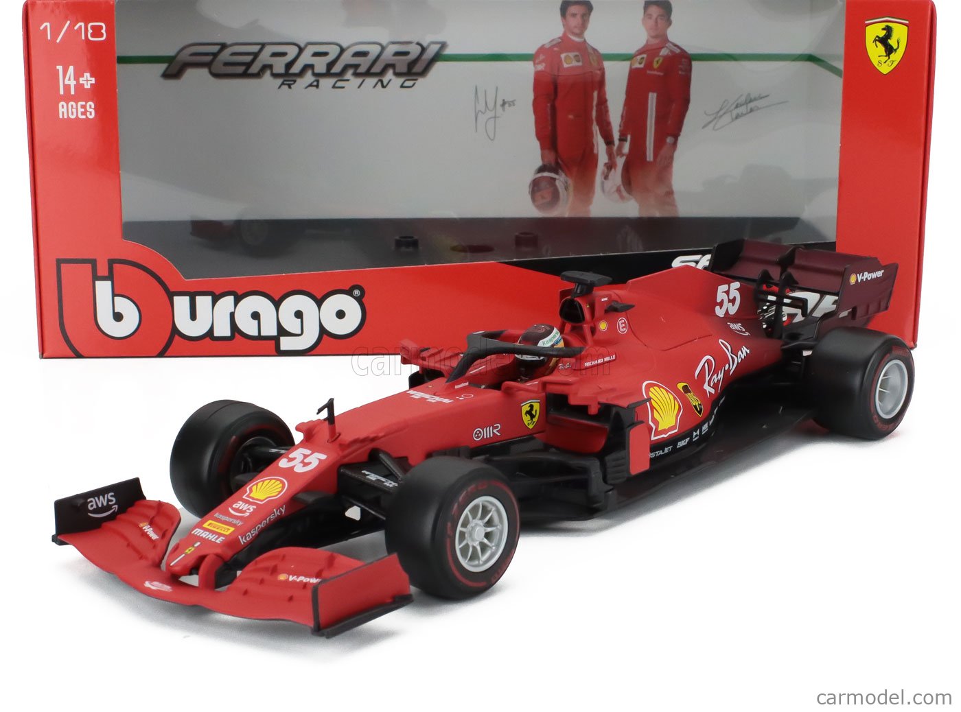 ブラーゴ 1/18 フェラーリ SF21 #55 2021 C.サインツ ブラーゴ 1/18 フェラーリ SF21 #55 2021 C.サインツ ブラーゴ 1