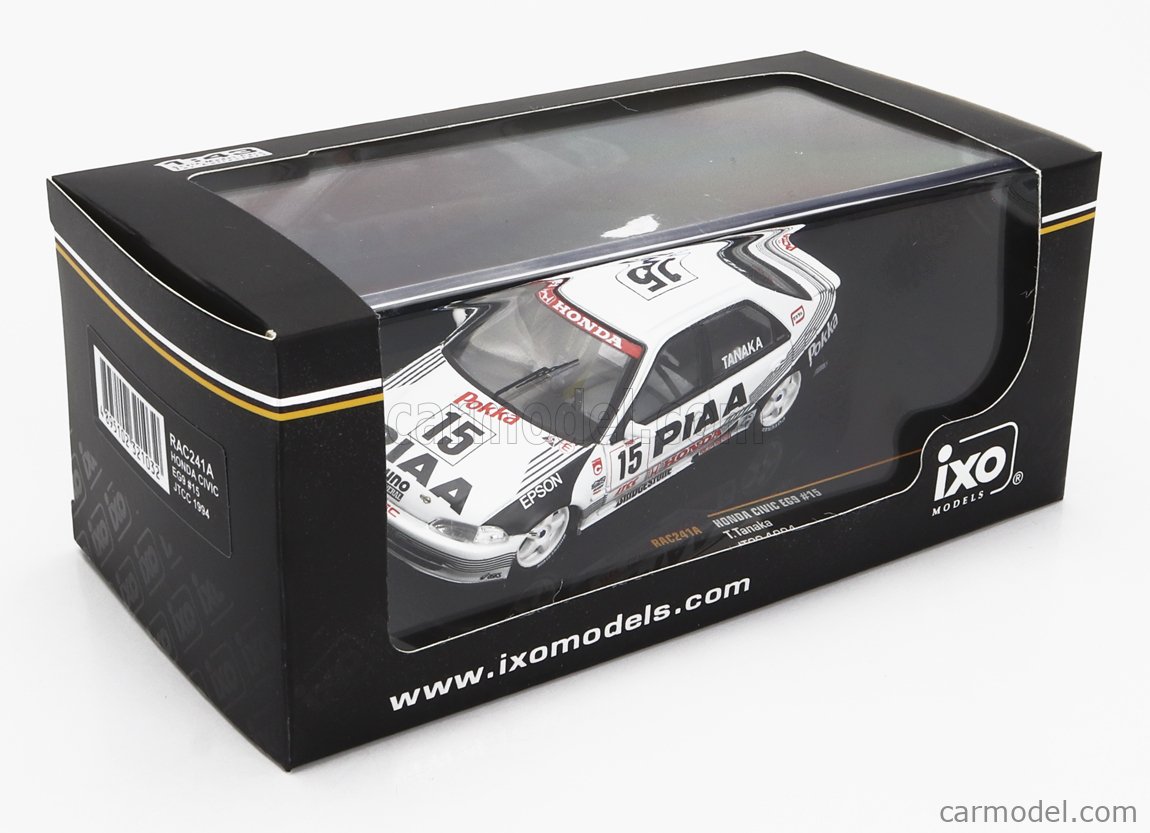 IXO-MODELS RAC241 Scale 1/43 | HONDA CIVIC EG9 PIAA N 15 JTCC SEASON ...