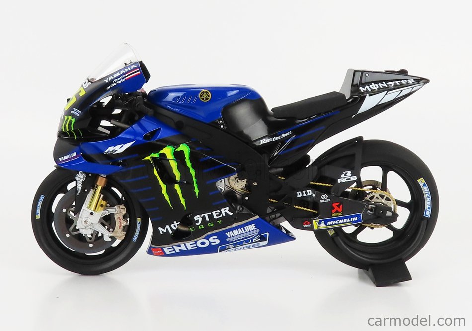 MINICHAMPS 122203846 Scale 1/12  YAMAHA YZR-M1 TEAM MONSTER ENERGY N 46  TEST SEPANG MOTOGP 2020 VALENTINO ROSSI BLUE BLACK