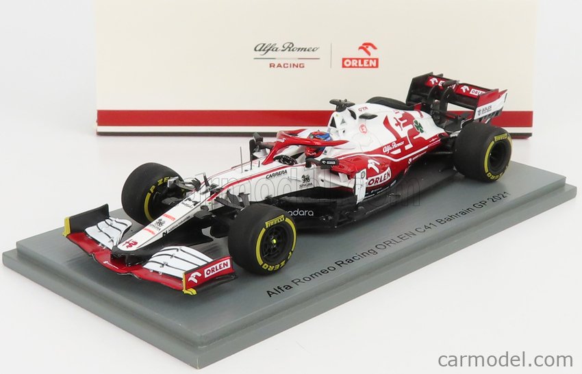 1/43 Spark Alfa Romeo C41 2021 K.ライコネン Alfa Romeo Saubar F1 C41 Kimi Raikkonen Abu Dhabi 2021 Last
