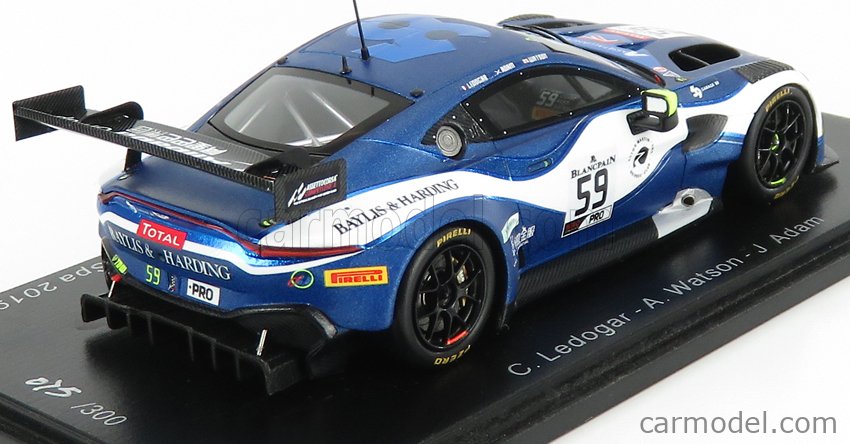 Spark SB281 Aston Martin Vantage AMR GT3 #59 Garage 59 24H Spa 2019-1/43 Scale 