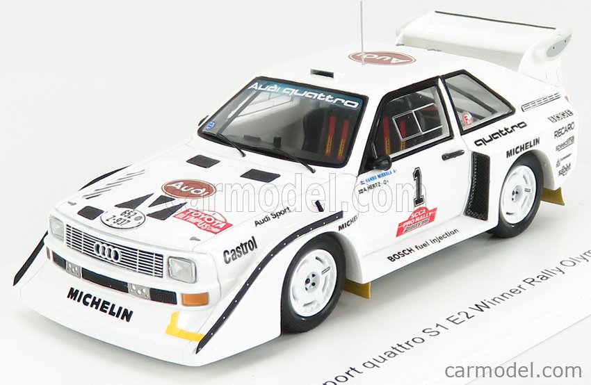 Audi Sport Quattro S1 E2 - Rallye Olympus 1985 - Vainqueur Mikkola - Spark 1/43 - S7896