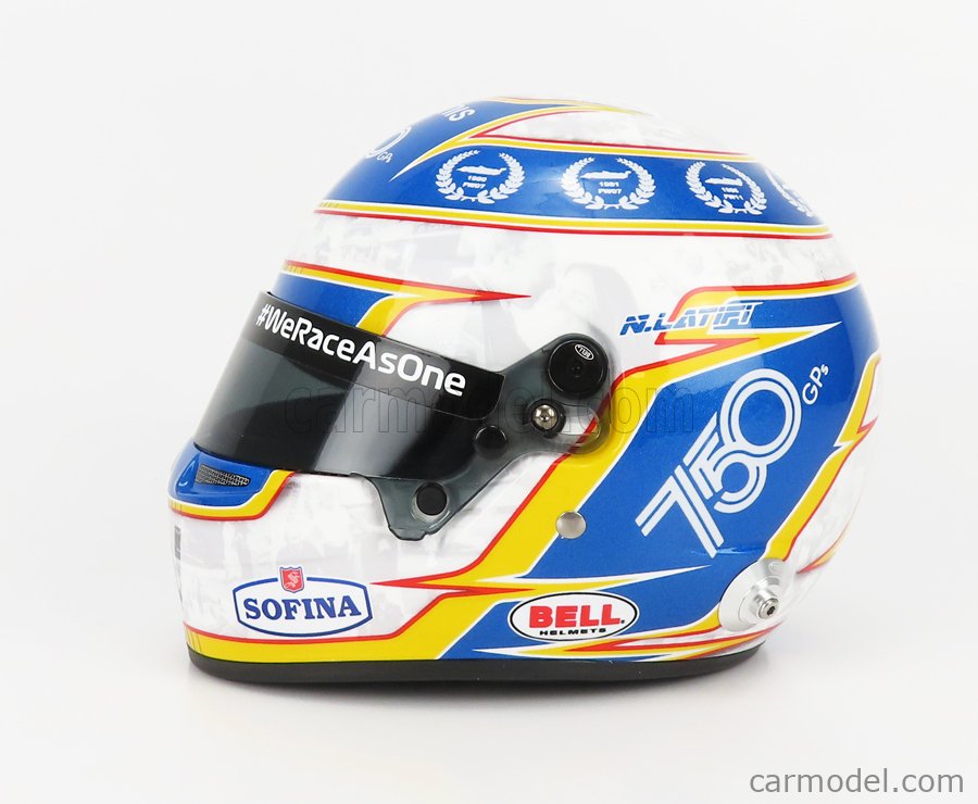 MINI HELMET 4100125 Scale 1/2 BELL HELMET F1 CASCO HELMET WILLIAMS