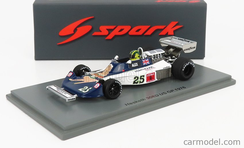 SPARK-MODEL S2466 Scale 1/43 | HESKETH F1 308D N 25 USA GP 1976 A ...