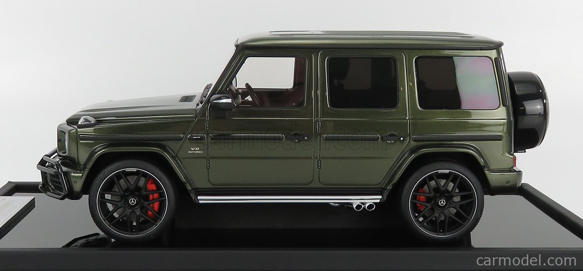 MOTORHELIX MH018OG Scale 1/18 | MERCEDES BENZ G-CLASS G63 AMG (W463) V8  BITURBO 2019 OLIVE GREEN