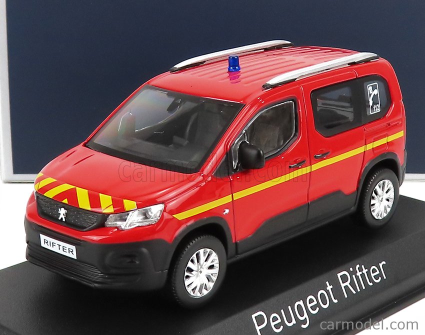 NOREV 479069 Scale 1/43  PEUGEOT RIFTER POMPIERS 2019 RED YELLOW
