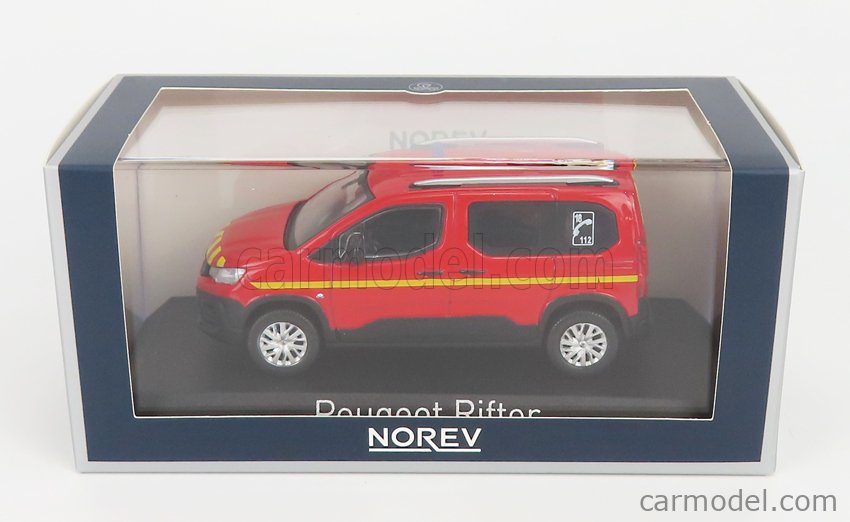 NOREV 479069 Masstab: 1/43  PEUGEOT RIFTER POMPIERS 2019 RED YELLOW
