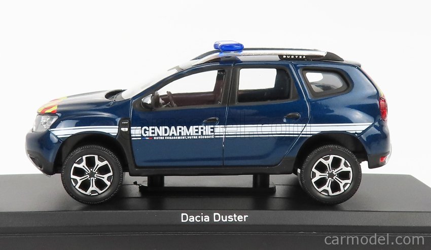 NOREV 1/43 DACIA Duster Gendarmerie Outremer Police 2019 Blue