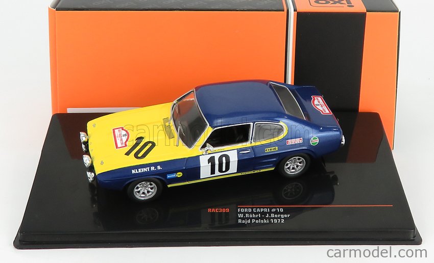 IXO-MODELS RAC309 Scale 1/43 | FORD ENGLAND CAPRI 2600 RS N 10 RALLY ...