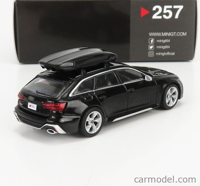 TRUESCALE MGT00257-L Scale 1/64 | AUDI A6 RS6 AVANT C8 LHD 2020 BLACK