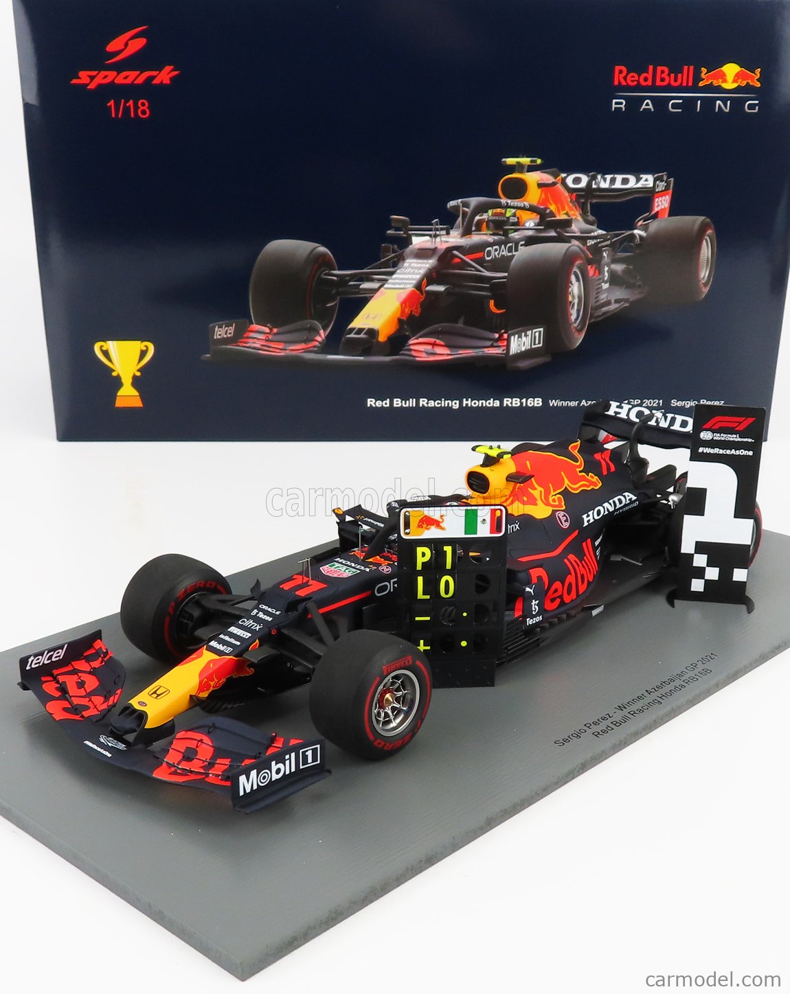 PMA 1/18 RED BULL ホンダ RB16B Monaco F1 GP Winner 2021 Q11 | isn