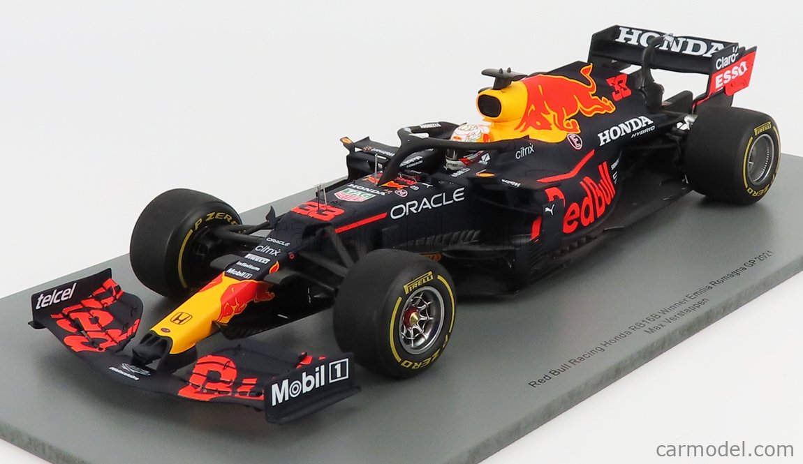 RED BULL - F1 RB16B HONDA RA620H TEAM ASTON MARTIN N 33 WINNER EMILIA  ROMAGNA IMOLA ITALY GP 2021 MAX VERSTAPPEN