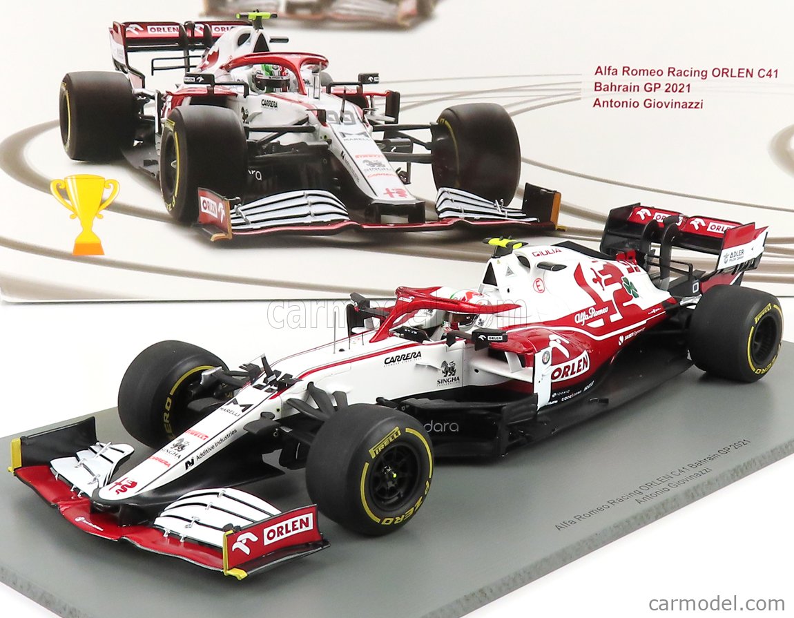 Modèle Réduit Alfa Romeo Racing Orlen C41 No.99 Alfa Romeo Racing Orlen C41 No99 Alfa Romeo Racing Orlen Abu Dhabi Gp 2021 Antonio Giovinazzi