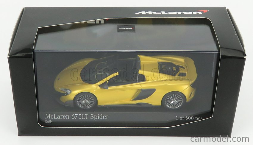#870154434 Minichamps McLaren 675lt Spider-Solis Jaune 1:87