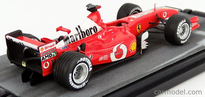 MICROWORLD MWF06 Scale 1/43 | FERRARI F1 F2002 N 1 MICHAEL SCHUMACHER  SEASON 2002 WORLD CHAMPION RED WHITE