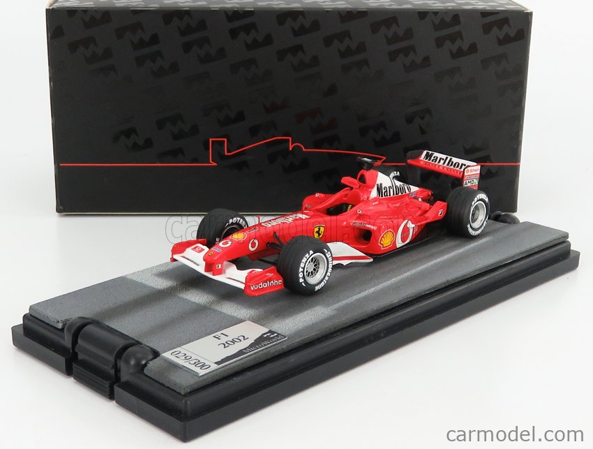 MICROWORLD MWF06 Scale 1/43 | FERRARI F1 F2002 N 1 MICHAEL SCHUMACHER  SEASON 2002 WORLD CHAMPION RED WHITE