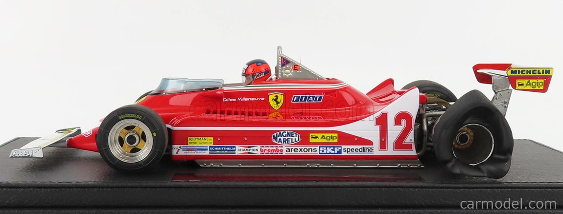 FERRARI - F1 312T4 N 12 ZANDWOORT GP WITH PILOT FIGURE 1979 GILLES  VILLENEUVE - CON VETRINA - WITH SHOWCASE