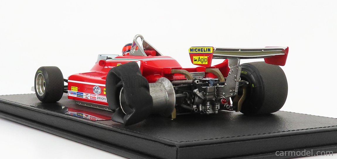 FERRARI - F1 312T4 N 12 ZANDWOORT GP WITH PILOT FIGURE 1979 GILLES  VILLENEUVE - CON VETRINA - WITH SHOWCASE