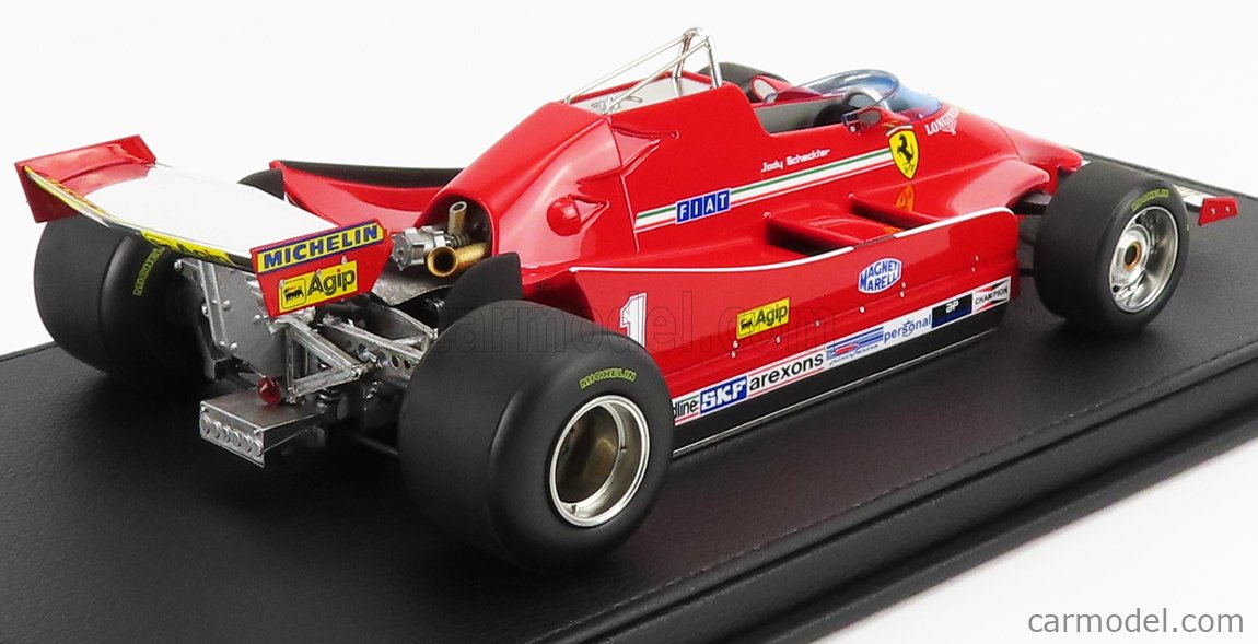 1:18 GP REPLICAS Ferrari F1 126C #1 1980 Jody Scheckter With Showcase GP097A 