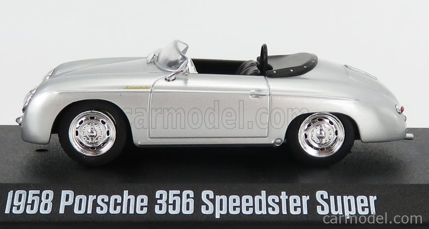 Greenlight 1:43 - 2 - Voiture De Course Miniature - Porsche 356 Speedster Super Racecar 71 Steve Mcqueen 1958 Porsche 356 Speedster Super Roadcar Edition Limitee