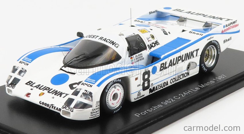 Miniature Spark Porsche 962 C #8 - 24 Heures Du Mans 1987, 1/43
