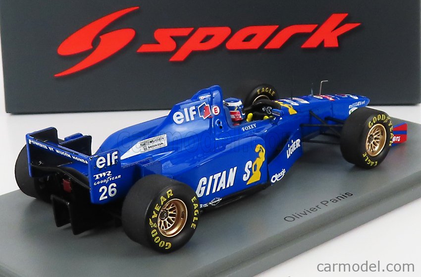SPARK-MODEL S7409 Scale 1/43  LIGIER F1  JS41 N 26 6th SPANISH GP 1995 O.PANIS BLUE
