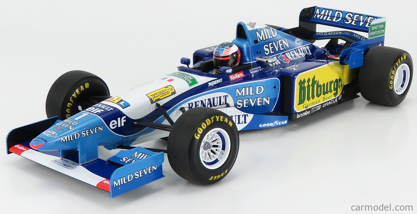 BENETTON - F1 B195 TEAM MILD SEVEN RENAULT N 1 MICHAEL SCHUMACHER WINNER  PACIFIC GP 1995 WORLD CHAMPION