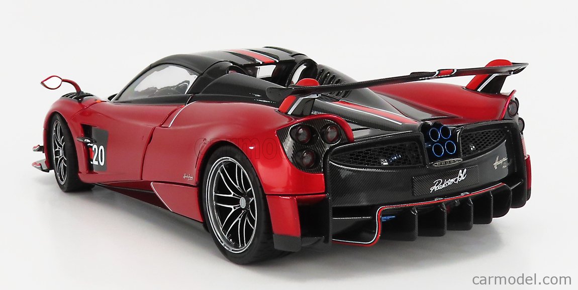 LCD-MODEL LCD18008-RE Scale 1/18  PAGANI HUAYRA BC ROADSTER N 20 2017 RED BLACK