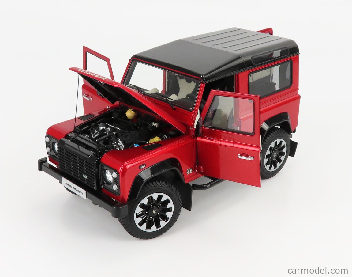LCD-MODEL LCD18007-RE Scala 1/18  LAND ROVER DEFENDER 90 WORKS V8 70th EDITION 2018 RED