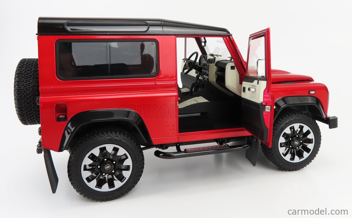 LCD-MODEL LCD18007-RE Scale 1/18  LAND ROVER DEFENDER 90 WORKS V8 70th EDITION 2018 RED