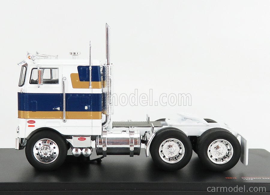 Peterbilt 352H Tractor Truck 3-Assi 1979 White Blue Gold Ixo 1:43 TR078 MMC 