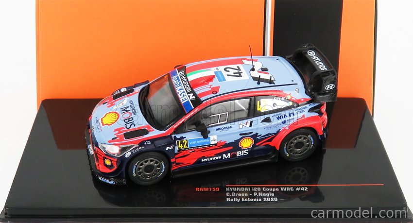 Hyundai i20 Coupe WRC - Rally Sweden 2020 - Tänak - Järveoja - IXO RAM721 1:43