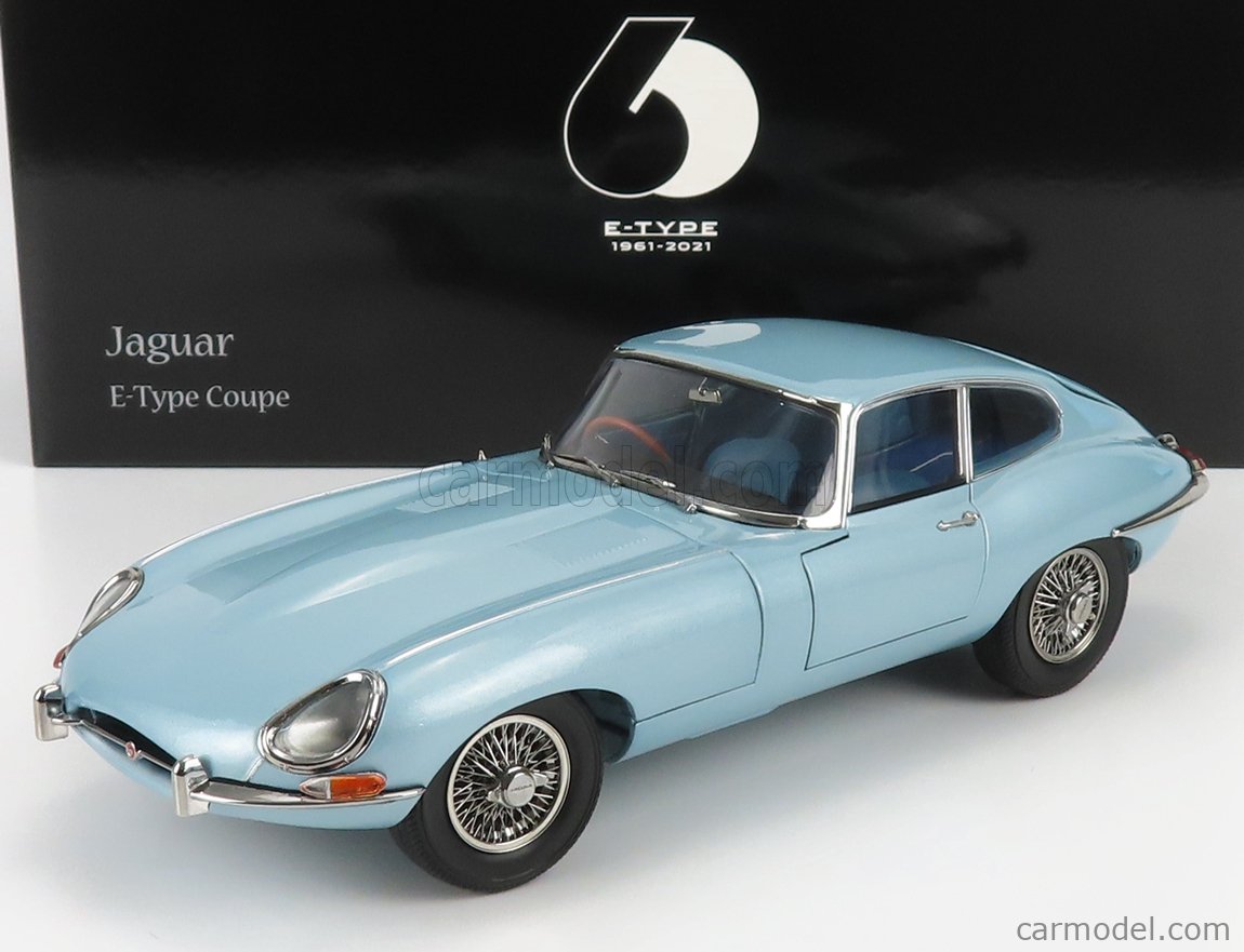 KYOSHO 08954SBL Scale 1 18 JAGUAR E TYPE COUPE MK1 RHD 1961 LIGHT KYOSHO 08954SBL Scale 1 18 JAGUAR E TYPE COUPE MK1 RHD 1961 LIGHT