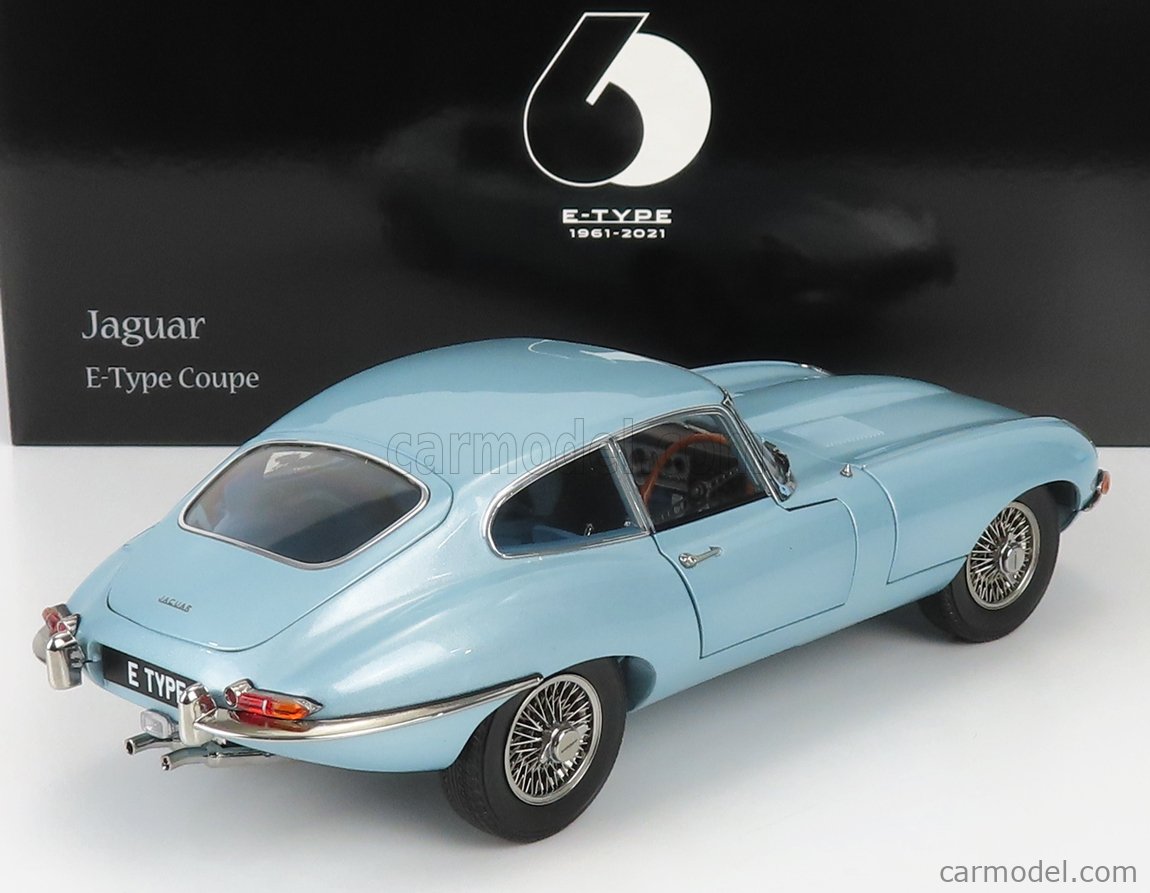 KYOSHO 08954SBL Scale 1 18 JAGUAR E TYPE COUPE MK1 RHD 1961 LIGHT KYOSHO 08954SBL Scale 1 18 JAGUAR E TYPE COUPE MK1 RHD 1961 LIGHT