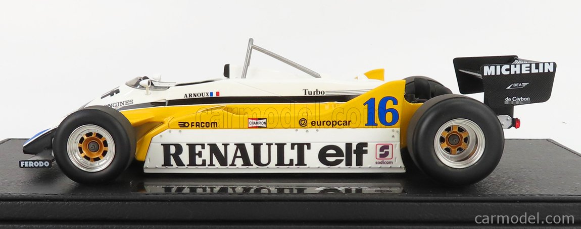 RENAULT - F1 RE 30B V6 TURBO N 16 SEASON 1982 R.ARNOUX - CON VETRINA - WITH  SHOWCASE