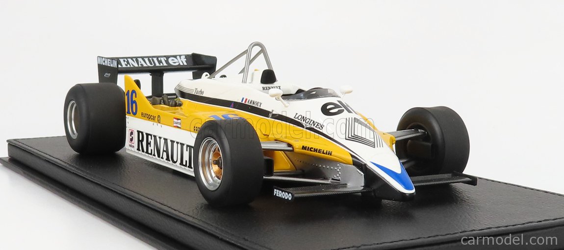 RENAULT - F1 RE 30B V6 TURBO N 16 SEASON 1982 R.ARNOUX - CON VETRINA - WITH  SHOWCASE